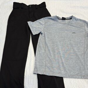 Rawlings Size L  Youth Baseball Pants & T Shirt